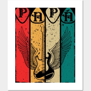 Papá Guitar grunge style Posters and Art